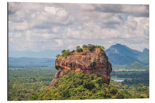 Cuadro de aluminio Ancient Sigiriya rock in Sri Lanka