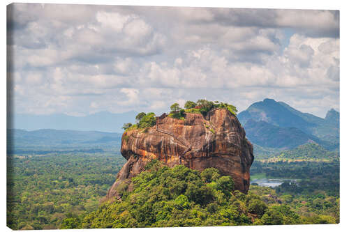 Tableau sur toile Ancient Sigiriya rock in Sri Lanka