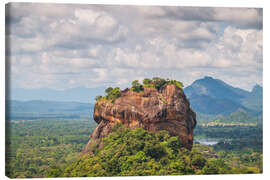 Tableau sur toile Ancient Sigiriya rock in Sri Lanka - George Pachantouris