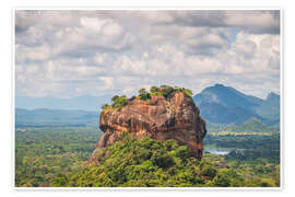 Wandbild Alter Sigiriya-Felsen in Sri Lanka - George Pachantouris