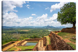 Tableau sur toile View from ancient Sigiriya rock in Sri Lanka - George Pachantouris