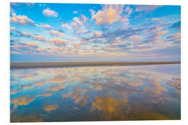 Hartschaumbild Sonnenaufgang an der Nordsee