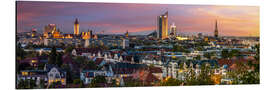 Aluminium print Leipzig City Skyline Panorama at sunset - Frank Herrmann