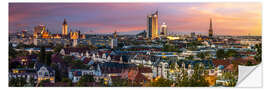 Wall sticker Leipzig City Skyline Panorama at sunset - Frank Herrmann