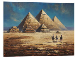 Hartschaumbild Pyramiden von Gizeh
