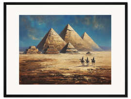Gerahmter Kunstdruck Pyramiden von Gizeh