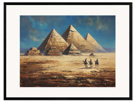 Framed art print Pyramids of Giza - DejaReve