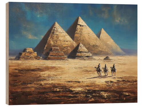 Cuadro de madera Pyramids of Giza