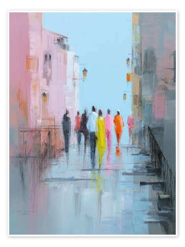 Póster Walk in the city