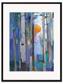 Impresión de arte enmarcada Cold sunset