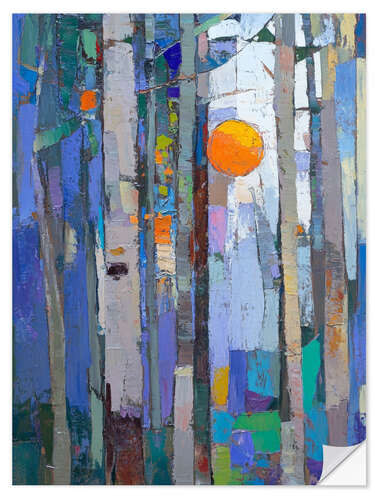 Naklejka na ścianę Cold sunset