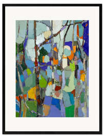Stampa artistica con cornice Abstract forest
