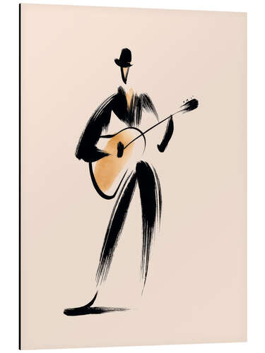 Alubild Der Gitarrenspieler