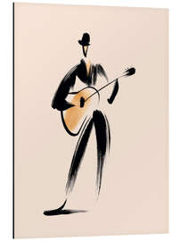 Magnettafel Der Gitarrenspieler