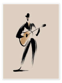 Obraz Street musician playing on guitar - DejaReve