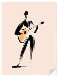 Wandsticker Der Gitarrenspieler