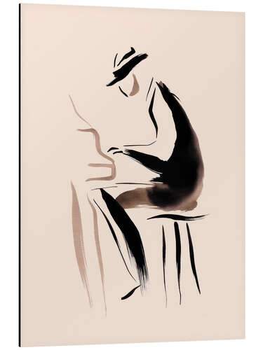 Aluminium print The pianist