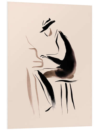 Hartschaumbild Der Pianist