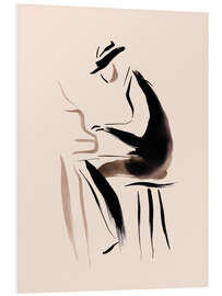 Hartschaumbild Der Pianist