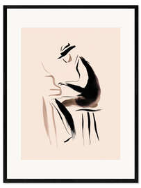 Gerahmter Kunstdruck Der Pianist