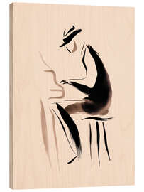 Quadro de madeira The pianist