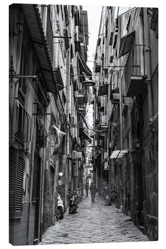Canvas print Alley around Via San Gregorio Armeno, Naples