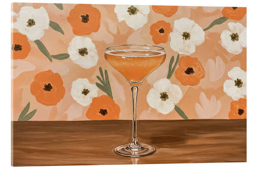 Acrylglasbild Peach Blossom Bellini
