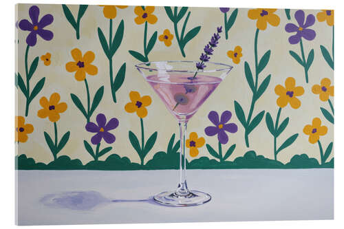 Acrylglasbild Lavender Martini Blooms