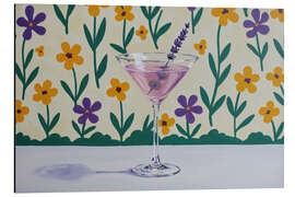 Quadro em alumínio Lavender Martini Blooms - Felipe Hora