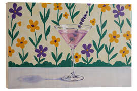 Cuadro de madera Lavender Martini Blooms - Felipe Hora
