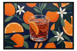 Gerahmter Kunstdruck Tropical Negroni