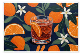 Wandbild Tropical Negroni - Felipe Hora