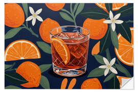 Naklejka na ścianę Tropical Negroni