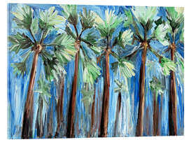 Acrylglasbild Palm Rhythm - Maria Tuzhilkina