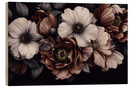 Holzbild Blumensymphonie in der Dämmerung - Andrea Haase