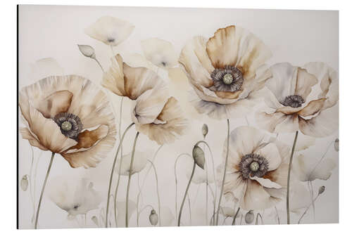 Quadro em alumínio Poppies Summer