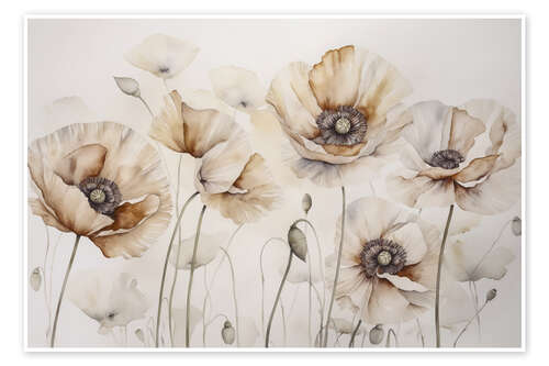 Poster Poppies Summer