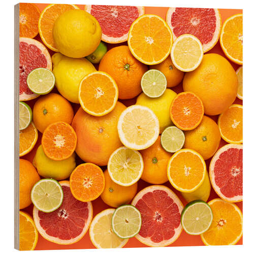 Trebilde Citrus fruits in square
