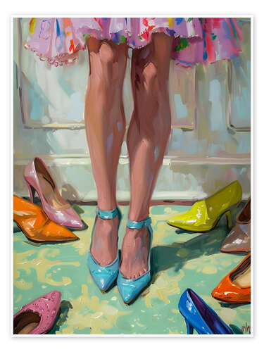 Poster I love shoes