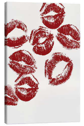 Canvas print Kissing Lips