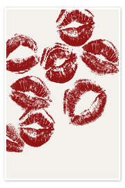 Poster Kissing Lips - Jörg Gamroth