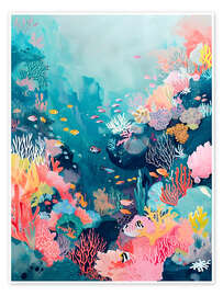 Póster Colorful underwater world - Jörg Gamroth