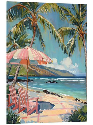 Tableau en verre acrylique Sunny holidays by the sea
