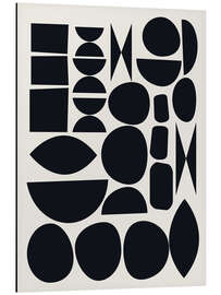 Alubild Midcentury Abstrakte Formen