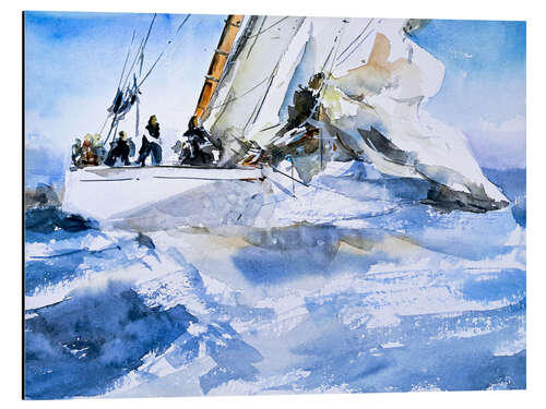 Aluminium print Sailing yacht
