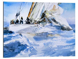 Aluminium print Sailing yacht