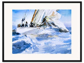 Gerahmter Kunstdruck Segelyacht