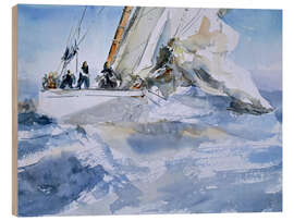 Wood print Sailing yacht - Matthias Kriesel