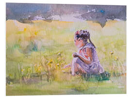 Hartschaumbild Auf der Wiese