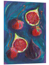 Foam board print Figs and Cherries - Dawn Underwood